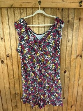 Honey Mark Co Ginger Swim Romper - gardenia 3X